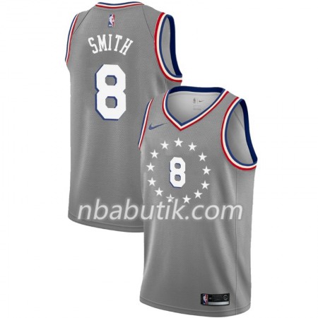 NBA Mænd Trøje Philadelphia 76ers Zhaire Smith 8 2018-19 Nike City Edition Grå Swingman NBA Mænd Trøje Philadelphia 76ers Zhaire Smith 8 2018-19 Nike City Edition Grå Swingman